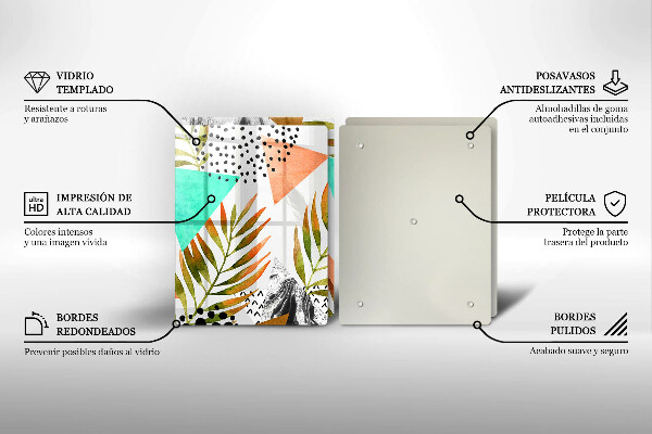 Herdabdeckung Boho-Blättermuster