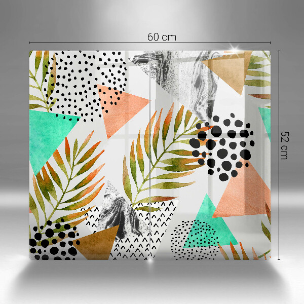 Herdabdeckung Boho-Blättermuster