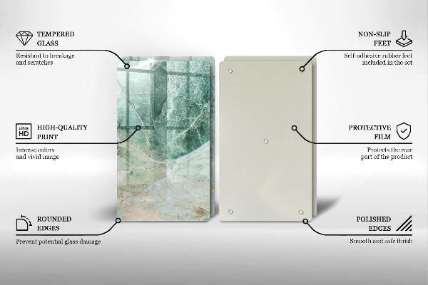 Herdabdeckung Steinstruktur