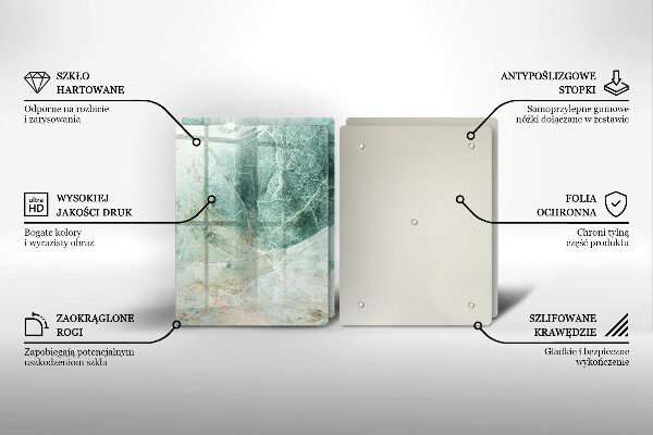 Herdabdeckung Steinstruktur