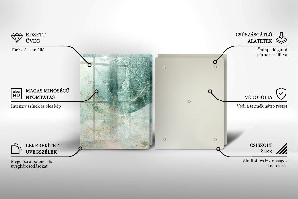 Herdabdeckung Steinstruktur