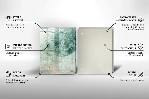 Herdabdeckung Steinstruktur