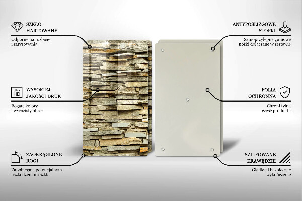 Herdabdeckung Dekorative Steine