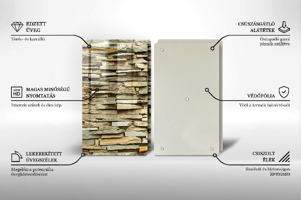 Herdabdeckung Dekorative Steine