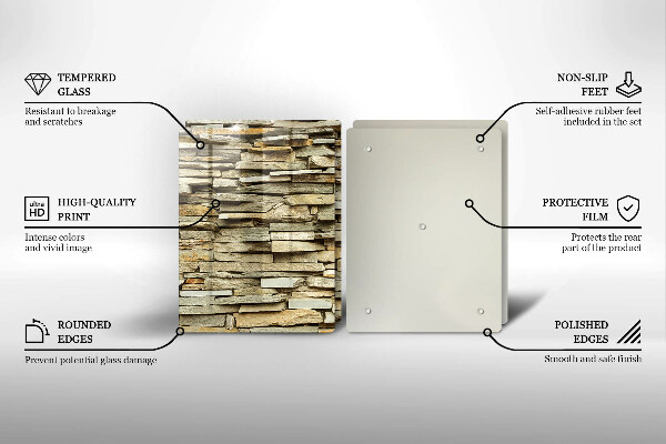 Herdabdeckung Dekorative Steine