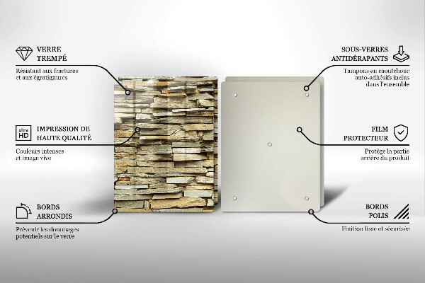 Herdabdeckung Dekorative Steine