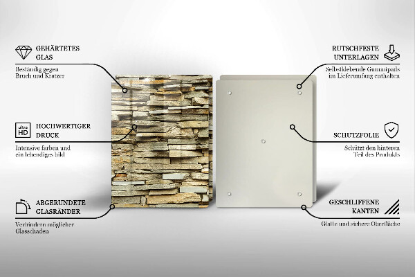 Herdabdeckung Dekorative Steine