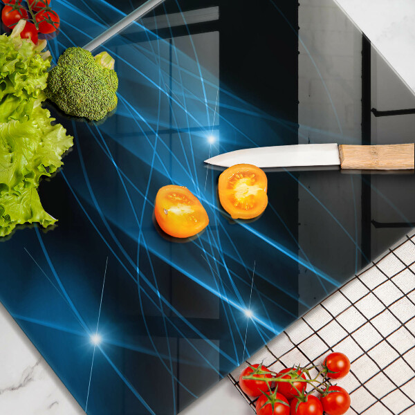 Herdabdeckung Abstrakter blauer Rauch