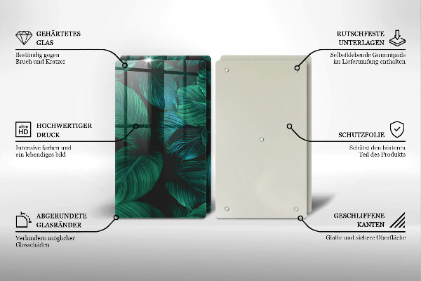 Herdabdeckung Dschungelblätter