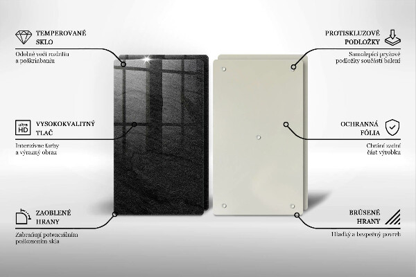 Herdabdeckung Steinstruktur