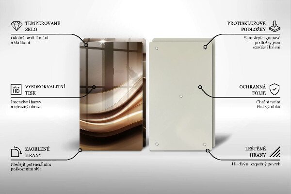 Herdabdeckung Abstraktion sanfte Linien