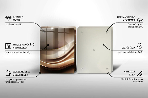 Herdabdeckung Abstraktion sanfte Linien