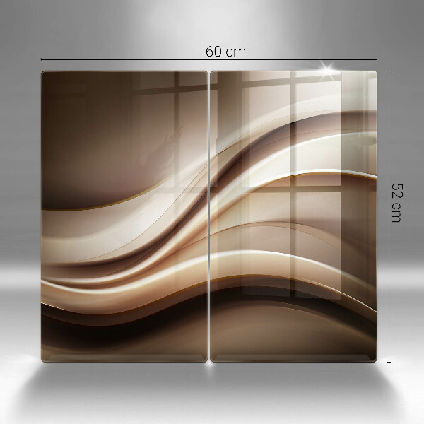 Herdabdeckung Abstraktion sanfte Linien