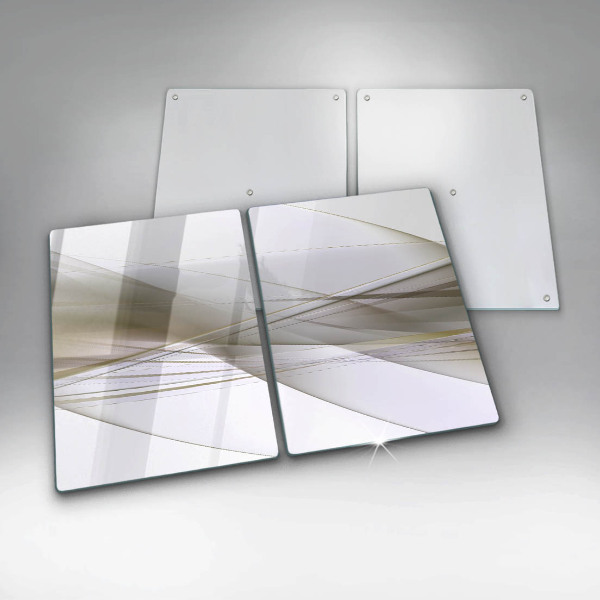 Herdabdeckung Abstraktes Liniendesign