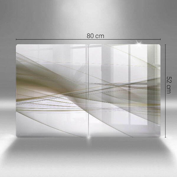 Herdabdeckung Abstraktes Liniendesign