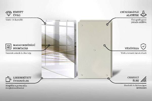 Herdabdeckung Abstraktes Liniendesign