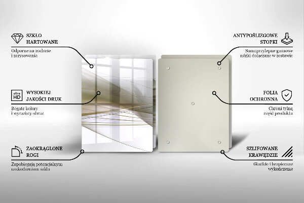 Herdabdeckung Abstraktes Liniendesign