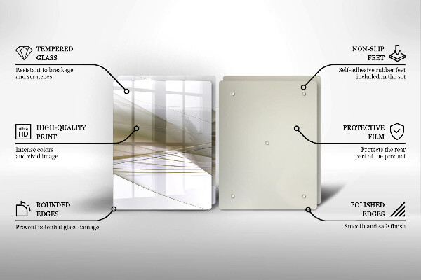 Herdabdeckung Abstraktes Liniendesign