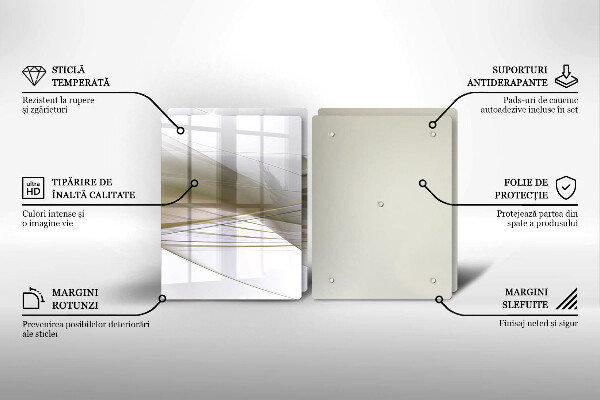 Herdabdeckung Abstraktes Liniendesign