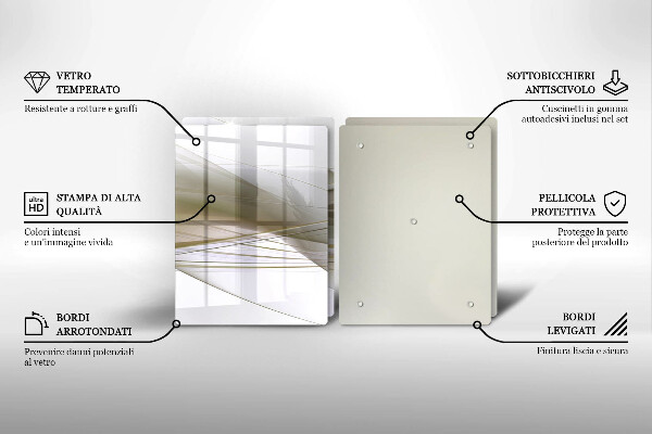 Herdabdeckung Abstraktes Liniendesign