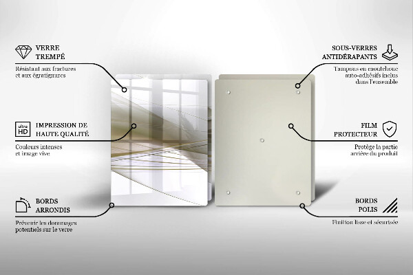 Herdabdeckung Abstraktes Liniendesign