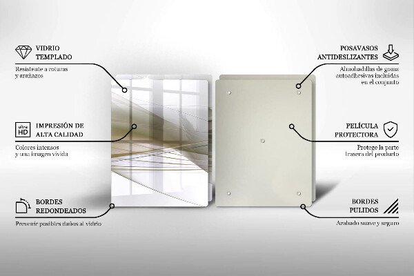 Herdabdeckung Abstraktes Liniendesign