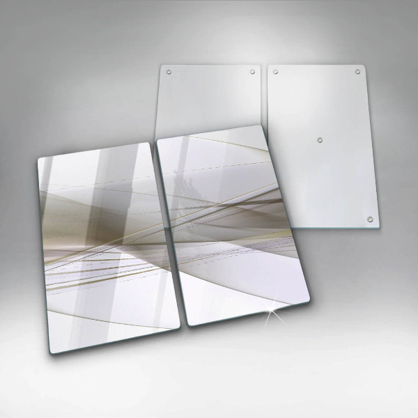 Herdabdeckung Abstraktes Liniendesign