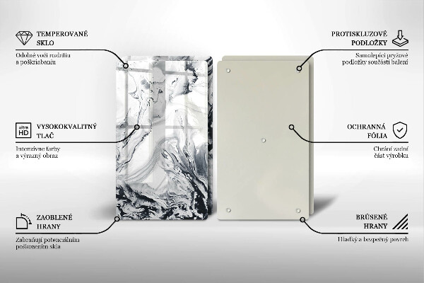 Herdabdeckung Tintenabstraktion