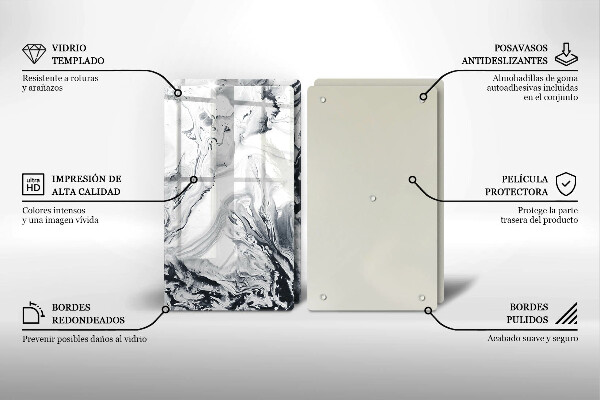 Herdabdeckung Tintenabstraktion