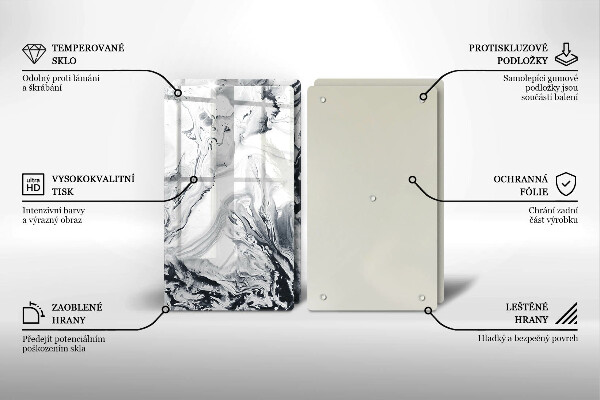 Herdabdeckung Tintenabstraktion