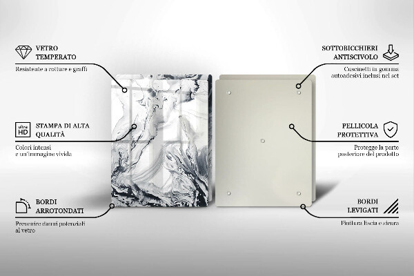 Herdabdeckung Tintenabstraktion