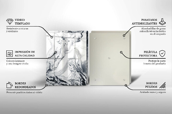 Herdabdeckung Tintenabstraktion