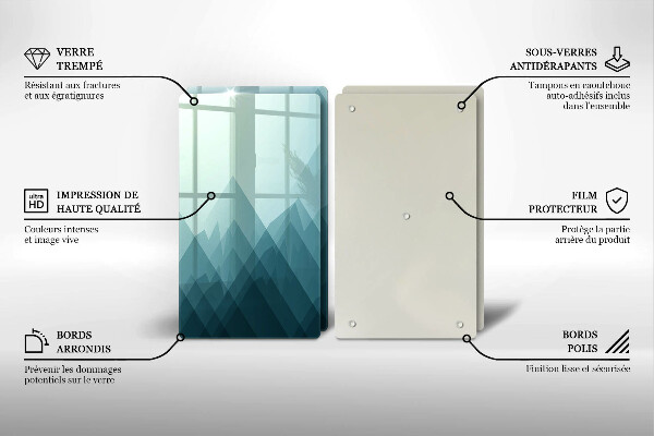 Herdabdeckung Abstrakte Berge