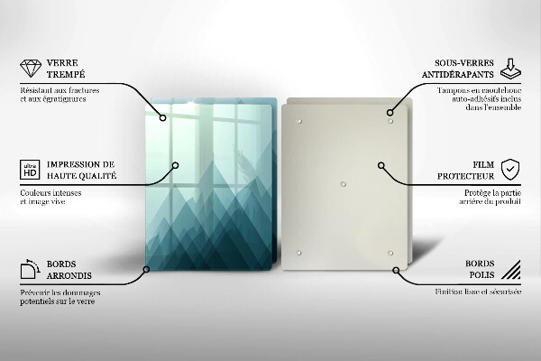 Herdabdeckung Abstrakte Berge