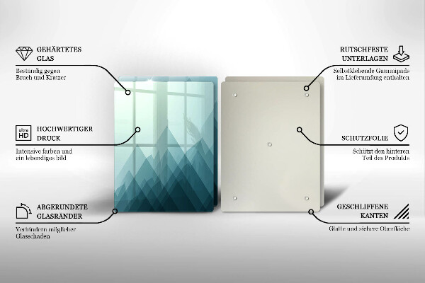 Herdabdeckung Abstrakte Berge