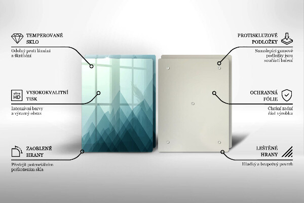 Herdabdeckung Abstrakte Berge