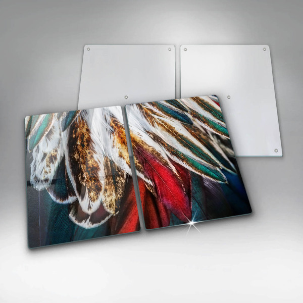 Herdabdeckung Boho-Vogelfedern