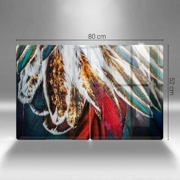 Herdabdeckung Boho-Vogelfedern