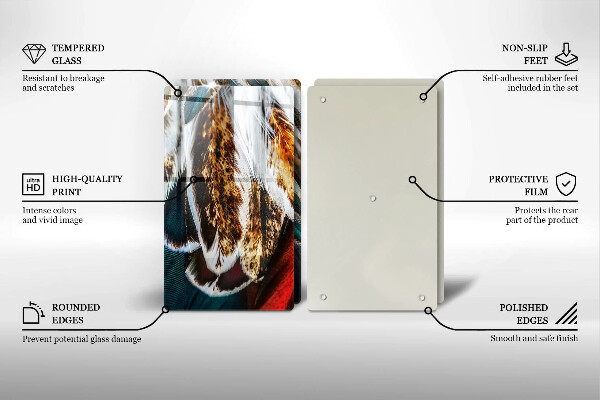 Herdabdeckung Boho-Vogelfedern