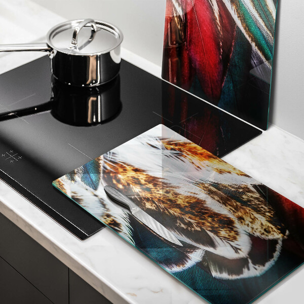 Herdabdeckung Boho-Vogelfedern