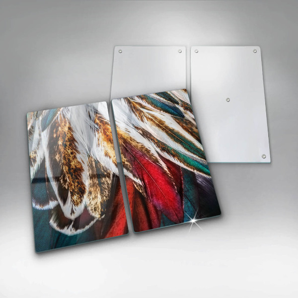 Herdabdeckung Boho-Vogelfedern