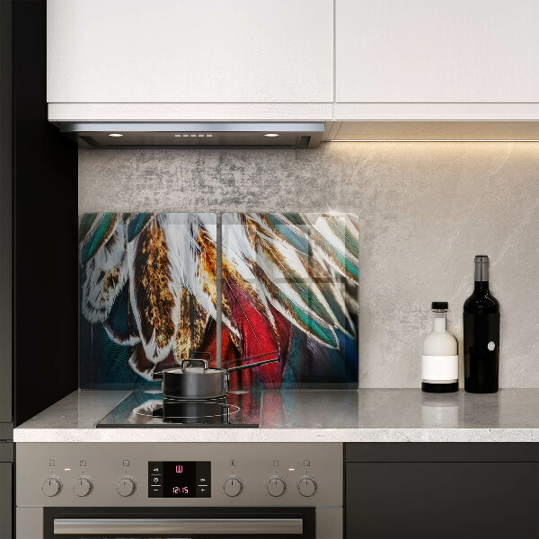 Herdabdeckung Boho-Vogelfedern