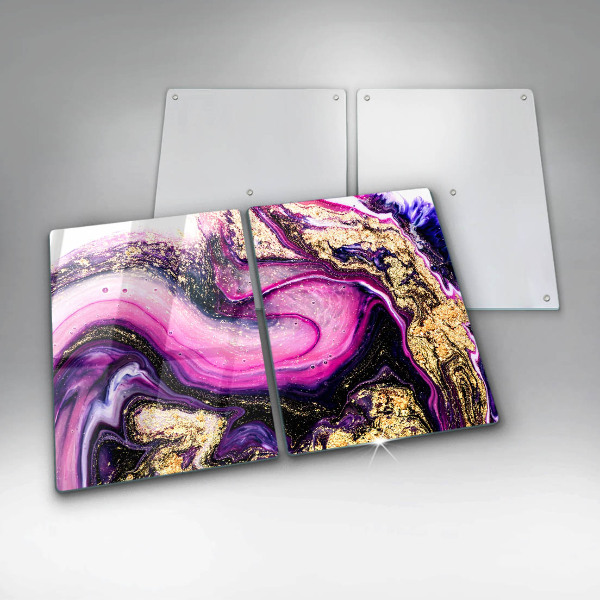 Herdabdeckung Abstraktes Design Gold