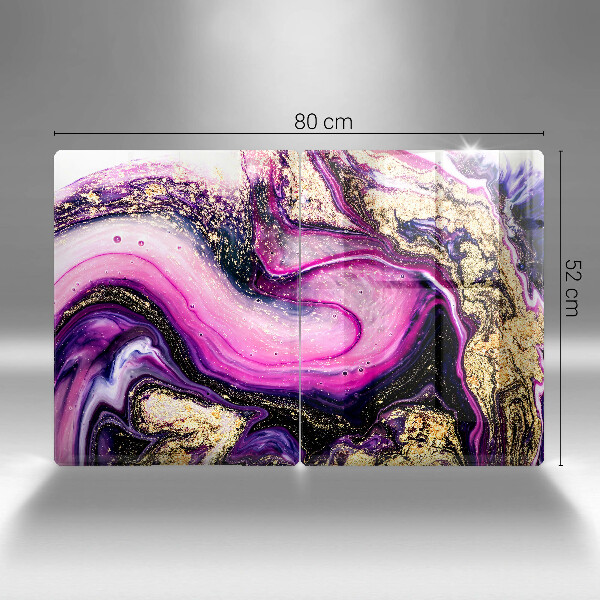 Herdabdeckung Abstraktes Design Gold