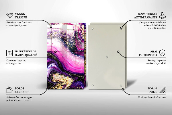 Herdabdeckung Abstraktes Design Gold