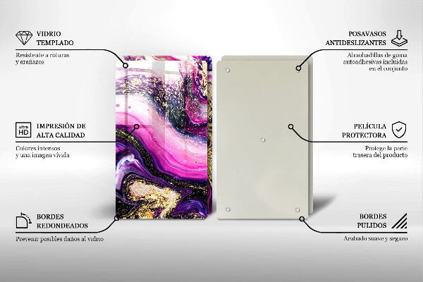 Herdabdeckung Abstraktes Design Gold