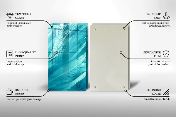 Herdabdeckung Zarte Federn