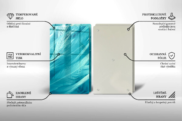 Herdabdeckung Zarte Federn