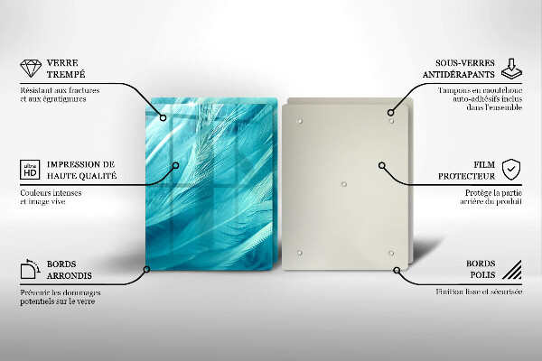 Herdabdeckung Zarte Federn