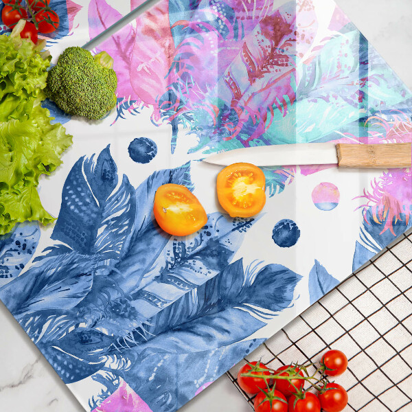 Herdabdeckung Federn-Boho-Illustration